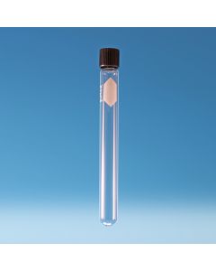 DWK Culture Tube, Screw Thread, with PTFE-faced rubber lined cap, 13x100mm, KG-33 Borosilicate glass, Pack of 288