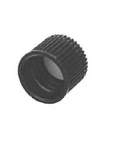 DWK Cap, Black Phenolic , PTFE-faced rubber liner, 24-410, Autoclavable, Pack of 150