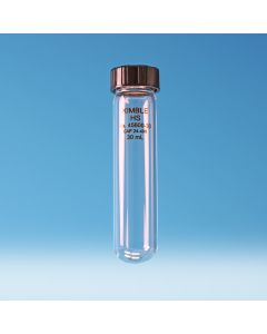DWK Centrifuge Tube, High Strength, Screw Thread, Cap with PTFE-faced liner, 15ml, KG-33 Borosilicate glass, Pack of 6