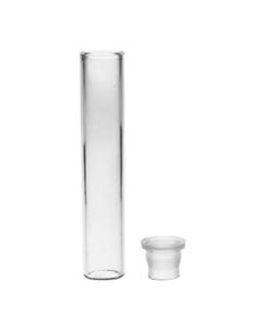 DWK Shell Vial, N51-A Clear Glass, 0.75ml, 8mm x 30mm, With Unattached Plug Closures, Pack of 2000