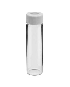 DWK EPA Water Analysis KG-33 Borosilicate glass Vial, Clear, 20ml, 28mm x 60mm, 24-400, with attached closure, PTFE faced silicone speta, Pack of 432