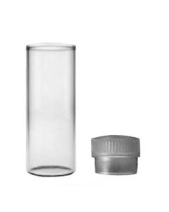 DWK Shell Vial, N51-A Clear Glass, Titeseal Cap, 1dr, 15mm x 45mm, With Unattached Closures, Pack of 2304