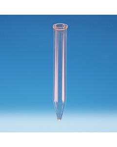 DWK Disposable centrifuge tube, Snap cap finish, Without caps, 15ml, 17x126mm, KG-33 Borosilicate glass, Pack of 125