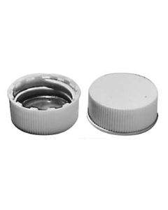 DWK Cap, White Urea, F-217 PTFE liner, Scintillation Vial, 22-400, Pack of 500