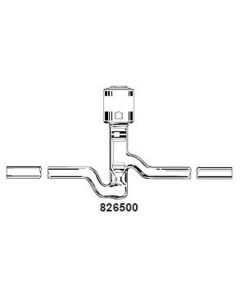 DWK Hi-Vac valve, Straight, PTFE plug, With Viton tip o-ring, 0-12mm bore range, KG-33 Boroailicate glass