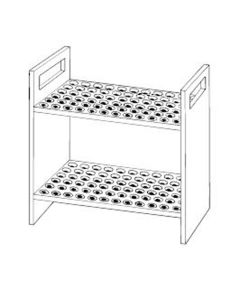 DWK Nmr Sample Tube Rack, Pp, Accomodates 72 - 3 Or 5mm Tubes