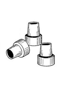DWK Nmr Pressure Cap 10mm Assorted Colours, 25 Each Red, Black, Green & Yellow, PE, Pack of 100