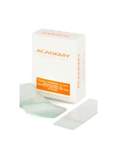 Academy Microscope Slides, Frosted One End One Side, 1.0-1.2mm thick, 76 x 26mm, Interleaved, Pk50