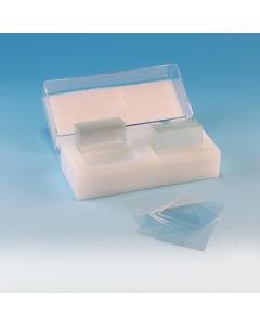 Academy Cover Slips, No.2, 0.19-0.23mm thick, 18 x 18mm, Pk100