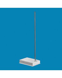Retort Stand, PP/Plastic Coated Rod, 22 x 15cm, Side rod hole