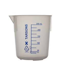 Beaker, PP Autoclavable, 250ml, Pack of 12