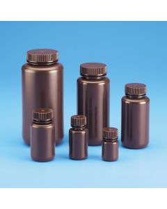 Amber Wide Mouth Bottle, HDPE, 30ml, Pack of 12