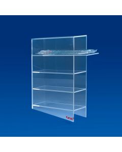 Kartell Bench Pipette Holder, Places 4, Dimension 300x100x420 hmm, Dimension (compart.) 290x85x89 hmm, PMMA