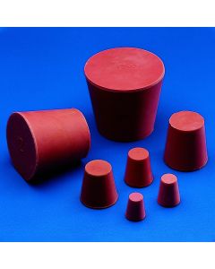Kartell Conical Stoppers, Upper 15mm, Lower 11mm, Height 18mm, Material Red Rubber, Pack of 25