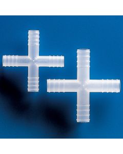 Kartell 4 Way Connector, Nominal OD 3.5mm, Valley/Crest OD 3.0/3.4mm, Bore 1.5mm, PP, Pack of 100
