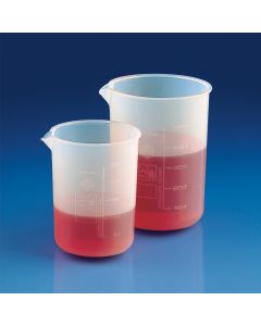 Kartell Graduated Beakers Low Form, Capacity 250ml, Division 50/1ml, Height 96mm, OD 67mm, PFA
