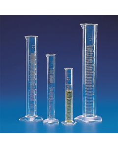 Kartell Graduated Tall Form Measuring Cylinders Class B, Capacity 2000ml, Graduation 200ml, Subdivision 20ml, Tolerance +/- 20.0ml, OD 84mm, Height 531mm, Material PMP (TPX), Pack of 2