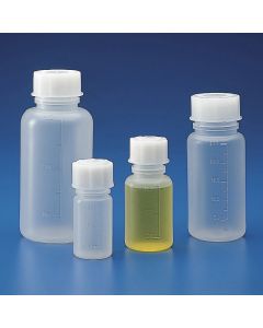 Kartell Graduated Wide Neck Bottles Pp, Capacity 1000ml, Graduation 100ml, OD 95mm, Height 206mm, Mouth 55mm, DIN Standard GL63, PP, Pack of 17