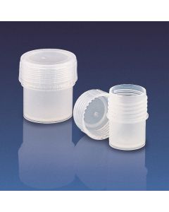 Kartell Sample Containers, Capacity 30ml, Height 54mm, OD 38mm, GL 40, PFA
