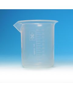 Kartell Graduated Beakers Low Form Class B, Capacity 1000ml, Subdivision 20ml, Tolerance +/- 10percentml, OD 109mm, Height 147mm, PP, Pack of 4