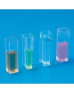 Kartell Visible Range Cuvettes, Type Semi-micro, Capacity 1.5ml, Path Length 10, Window 4x31, Material OPTICAL PS, Pack of 10