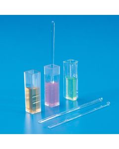 Kartell Uv Range Cuvettes, Type Semi-micro, Capacity 2.5ml, Path Length 10, Window 4x22, Material UV GRADE PMMA, Pack of 10