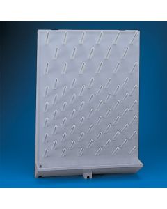 Kartell Draining Rack, No. of places 72, Dimension 450x630x110mm, Drainpipe internal: 11 - external: 13mm, Material High Impact PS