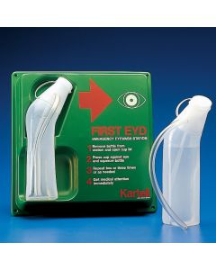 Kartell First Aid Emergency Eye Wash Station, Language English version, Dimension 300x300mm, Material High Impact PS, Pack of 10