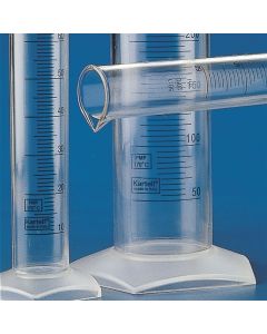 Kartell Measuring Cylinders, Tall Form, Capacity 10ml, Graduation 2ml, Subdivision 0.2ml, Tolerance +/- 0.2ml, OD 13.5mm, Height 139mm, Material PMP (TPX), Pack of 10