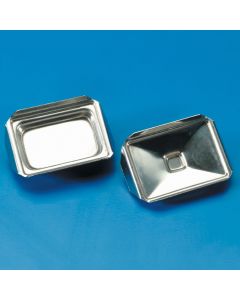 Kartell Metal Trays For Histology, External Dimension 52x35x11.6mm, Internal Dimension 7x7mm, Mod. Biopsy type, Material Stainless Steel, Pack of 10