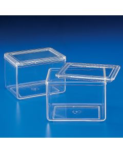 Kartell Staining Jar With 2 Lids, Dimension Internal 74x95x63mm, Material PMP (TPX), Pack of 4