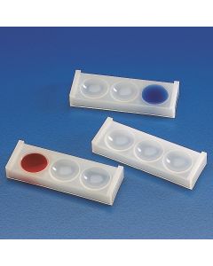 Kartell Colorimetric Tray, Dimension 28x58mm, Cell 21mm, Cell dept. 7mm, PE, Pack of 10