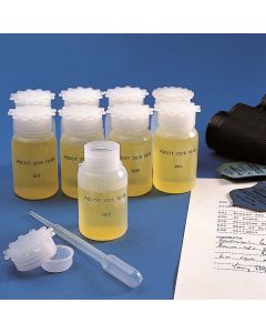 Kartell Graduated Wide Neck Bottles Series 400, Capacity 1000ml, Graduation 100ml, OD 93ml, Height 200mm, Mouth 45mm, Material PE (Body) PP (Cap), Pack of 80