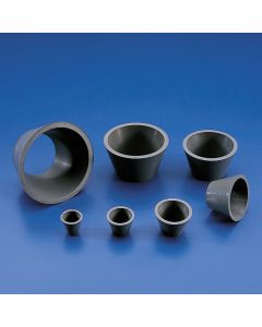 Kartell Set of 7 Adapters Guko, No. 1, External 21x11mm, Internal 17x7mm, Height 21mm, Material Neoprene Rubber
