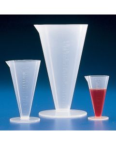 Kartell Conical Measures Graduated, Capacity 250ml, Graduation 5ml, Height 164mm, PP, Pack of 18
