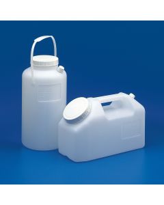 Kartell Container For Urine, Capacity 2500ml, Mouth OD 74mm, Width 250mm, Length 114mm, Height 243mm, Graduation 160ml, PE, Pack of 30