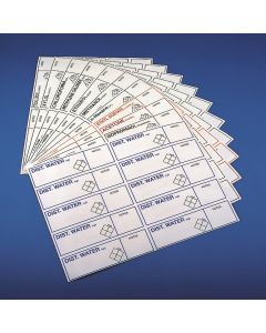 Kartell Adhesive Labels, Label Methanol, Colour Black, Dimension 130x35mm, Pack of 5