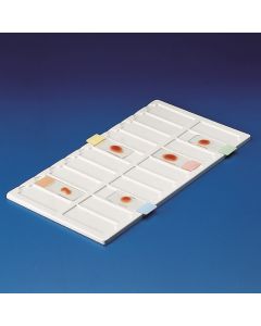 Kartell Tray For Microscope Slides, No. Places 20, Dimension 190x340x8mm, PVC