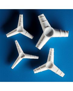 Kartell 120Degrees Y Tapered Connectors, Nominal OD 10/11/12mm, Crest OD max/min 9.9/11.5mm, Valley OD max/min 9.8/10.7mm, Bore 5.5mm, PP, Pack of 10