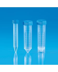 Kartell Graduated Conical Centrifuge Tubes, RCF x g 9400, Capacity 50ml, Pkg Sterile 25 pcs on PS tray, Dimension 30x117mm, PP, Pack of 20