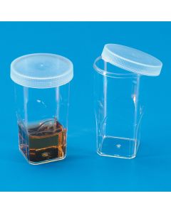 Kartell Coulter Cell Counter Cup, OD 30mm, Height 56mm, Material PS, CAP IN PE, Pack of 5