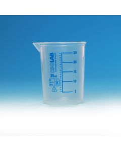 Beaker 100ml, PP, Blue Grad