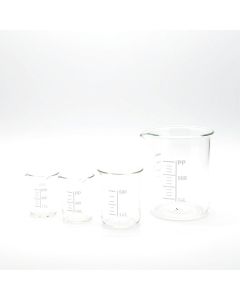 Azlon Polypropylene Beaker Set, 10/25/50/100/250/400/500/600ml/1L/2L