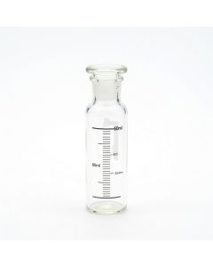 Squat Glass Weighing Bottle with Ground-In Stopper, 55ml, 30X60mm
