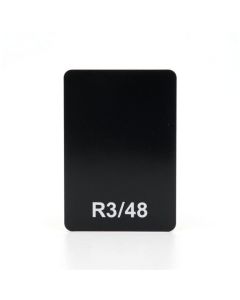 Black Plastic Caps with PET-Faced Card/Aluminium Wad, R3/100, 100 per Pack