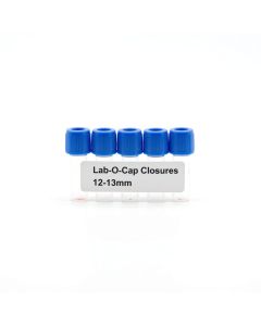 Silver Lab-O-Cap Tube Closures for 17-18mm Tubes, 100 per Pack