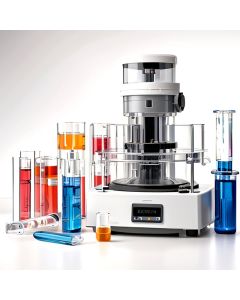 Simax Test tube with screw cap, GL18, 16mm x 100mm, Borosilicate glass, Pack of 100
