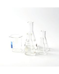 Transparent PP Conical Flask with Screw Neck and Cap, 75ml