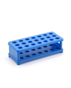 White Polypropylene Test Tube Rack with 84X13mm Holes, 5 per Pack