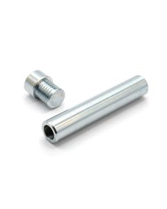 Aluminium Retort Rod with Screw End, 10X1.5mm Thread, 760X12.5mm Lxdia